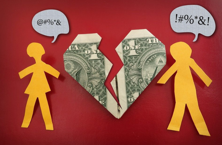casamento separado por dinheiro