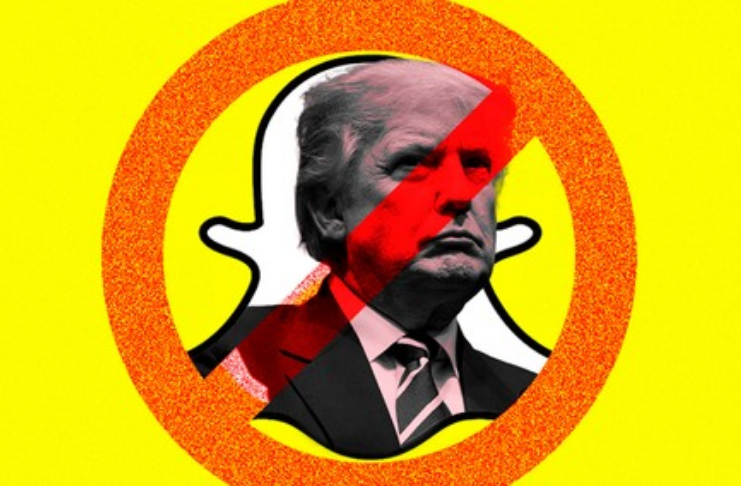 O Snapchat proíbe permanentemente o presidente Trump